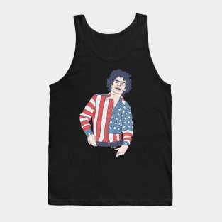 Abbie Hoffman - American Flag - Political Activism Tank Top